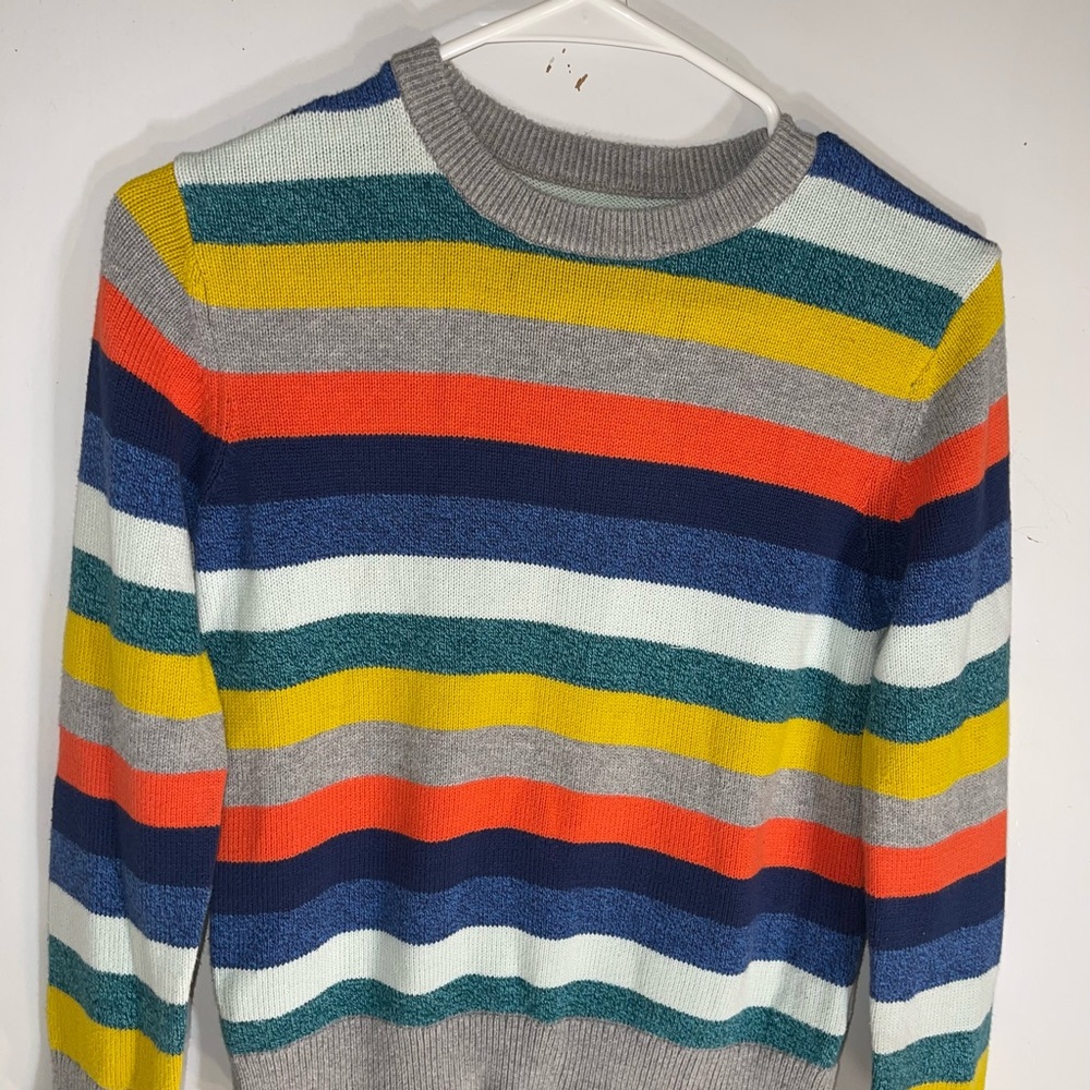 GAP Multicolor Striped Crewneck Sweater